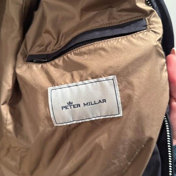 Peter Millar Black Zip Jacket with Stand Collar Small - Picture 6 of 9